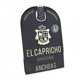 Anchois El Capricho Anchoas 20 Pcs Fillet in Ulei de Masline ExVirgin Fara Aditivi Spania Cut115g